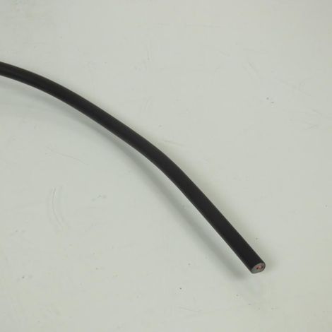 Fil électrique HT haute tension noir bougie Ø6mm x 50cm pour