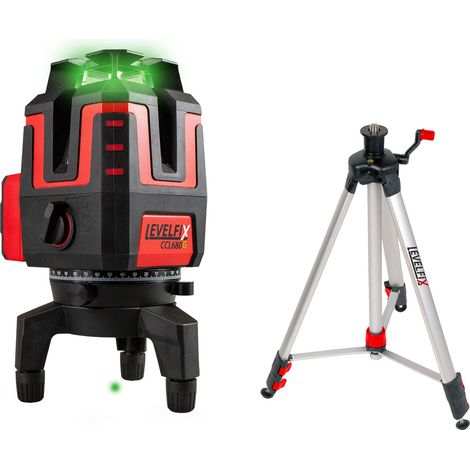 Levelfix CCL680G Laser 3D à ligne de cône - Set avec Trépied 1,5 m - NETIM - 556256 (1/4)