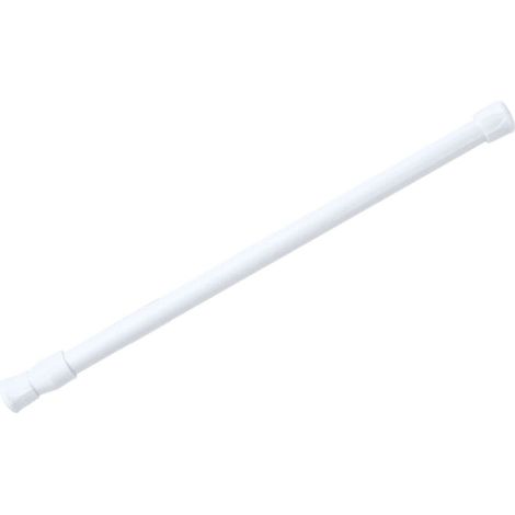 Barre de tension réglable à ressort, tringle à rideau de douche extensible, pour placard, fenêtre, tringle à rideaux, sans perçage, installation facile (1/5)