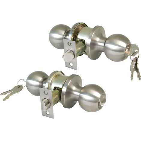 Serrure Tubulaire - Pêne Entrée 60/70 mm - Anti-Carte - Pour Porte Bois 35-45 mm - Acier Inoxydable AISI 304 - 1 Pièce (1/5)