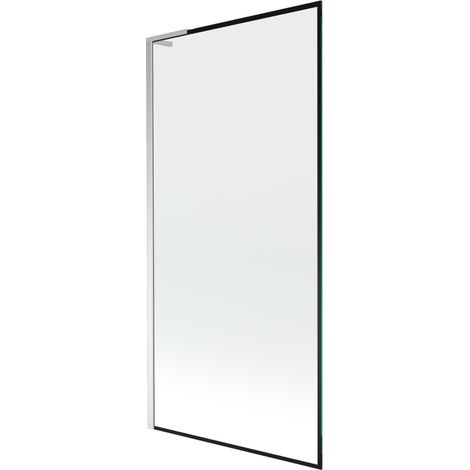 Paroi de baignoire Mexen Next L 1 volet 90 x 150 cm, motif noir, chrome - 895-090-000-03-70-01 (1/5)