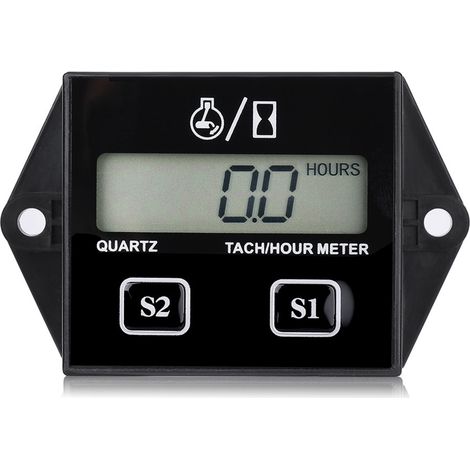 Tachymètre/compteur horaire/compteur de régime numérique LCD, adapté aux motos à moteur essence 2/4 temps. (1/5)