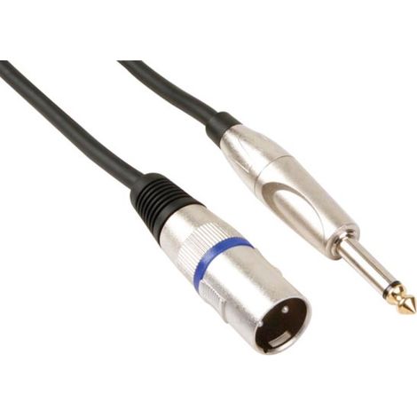CABLE PROFESSIONNEL XLR. XLR MALE VERS JACK MONO 6.35mm (1.5m) PAC116-1 RI1744 (1/3)