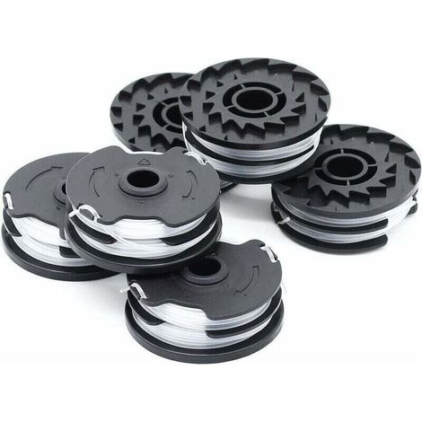 6 Stck Ersatzfadenspulen fr LIDL Parkside Akku-Freischneider (PRTA 20-Li, PRT 550, PRT 300) 1,6 mm, 2 x 4 m (1/4)