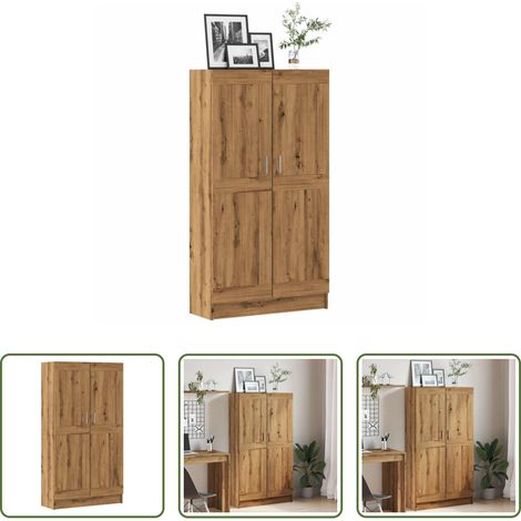 Bücherregal - Bücherschrank Artisan-Eiche 82,5x30,5x150 cm Holzwerkstoff (1/5)