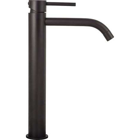 Miscelatore lavabo alto nero senza piletta di scarico Light di (1/4)