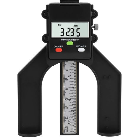 Jauge de hauteur numérique mini - Règle de travail du bois - Jauge de profondeur numérique pour menuiserie - Mesure précise de la profondeur et de la hauteur (1/5)