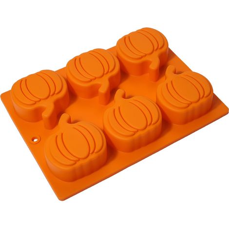 Moules en Silicone Citrouille, 2 Moules à Gâteau Halloween pour Cupcakes, Bombe Chocolat Chaud, Idéal pour Pâtisserie d'Automne et Savon Artisanal (1/5)