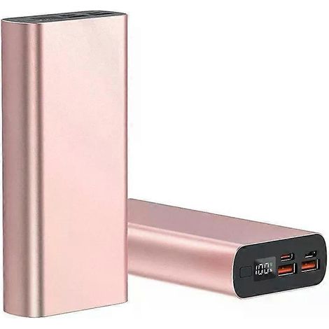 Boîtier de charge pour batterie DIY (1 pièce) pour batterie polymère 1260110, PD 225 W, affichage numérique, ports USB Type-C USB1/2 et Micro-USB (1/4)