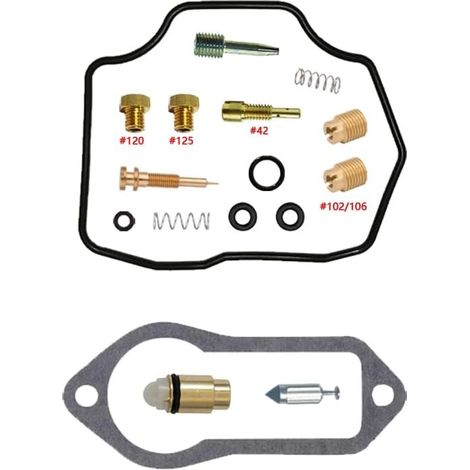 Vergaser Reparatursatz für XT350 1991 350cc Schwimmer Dual Sport Basic Kit Passend für XT350 Einzylinder Messingdüsen Nitril-Dichtungen POM-Teile kraftstoffbeständig OEM-Spezifikatio (1/2)