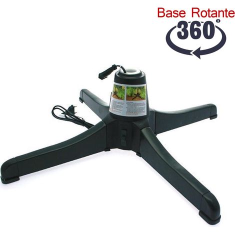 Base Girevole per Albero di Natale con Attacco per Luci Rotante 360 gradi Nuovo (1/2)