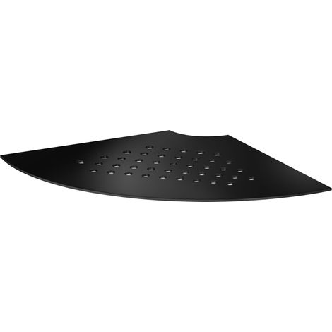Smedbo SIDELINE Eckregal zum Einfliesen, Design Löcher. Edelstahl Schwarz. DB3063 (1/3)