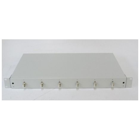 Boîte d'épissure 19" partiellement équipée de 6 coupleurs LC / DX OM2 fibre optique DIGITUS DN-96430 (1/2)