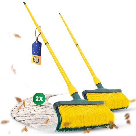 Ensemble 2 balais à griffes 30 cm bois avec manche