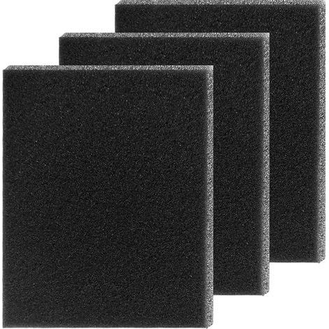 Lot de 3 filtres à air en mousse - 300 x 210 x 10 mm - Insert de filtre à air - Tapis de filtre à air - Mousse filtrante universelle à découper pour scooter, moto, tondeuse à gazon, motobineuse (1/5)