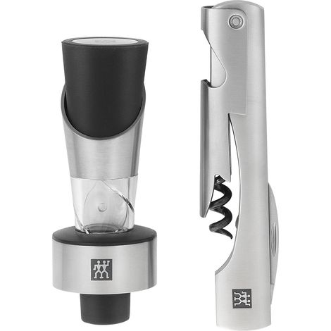 ZWILLING 39500-055-0 Set Sommelier, Materiale Sintetico, Acciaio/Nero, 2 Pezzi (1/5)