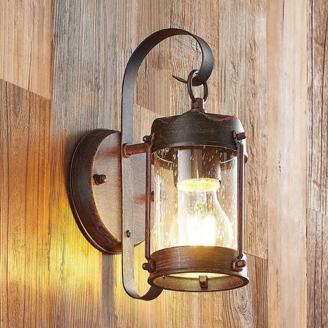 [GEBRAUCHT] B-Ware Lindby Farly Außenwandleuchte Außenlampe Laterne Wandleuchte Wandlampe Alu E27