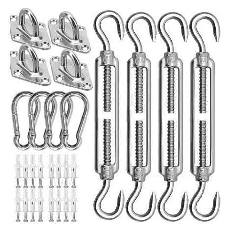 M5 Stainless Steel Heavy Duty Awning Fixing Kit Triangle Square Rectangle Shade Sail Fixing Accessories (1/5)