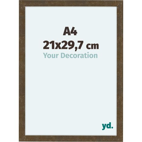 Cadre Photo 21x29.7cm A4 Or Antique MDF Como. (1/5)