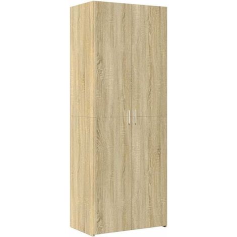 Buffet Haut en Bois d'Ingénierie Chêne Sonoma 70x42,5x185 cm (1/5)