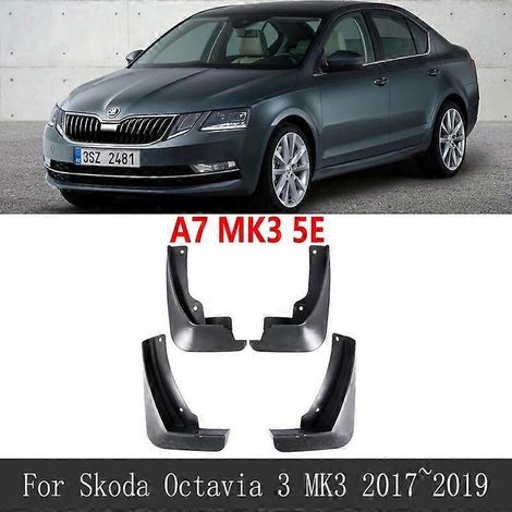 Schmutzfänger für Skoda Octavia 3 A7 MK3 5E 20132019, 4x Schmutzfänger, Kotflügelschutz, Styling-Zubehör, Upgrade-Spritzschutz – MK3 2017–2019