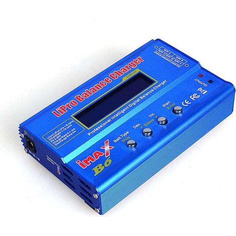 Professionelles 80W 6A Hochleistungs-LiPo-Ladegerät mit Balancer für LiPo/Li-Ion/LiFe (1-6S), NiMH/NiCd (1-15S)
