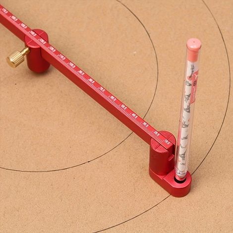 BelleRise - Jauge de traçage pour le bois 3-en-1 (550 mm) : Jauge, Centreur et Traceur de cercles étendu en alliage d'aluminium (1/5)