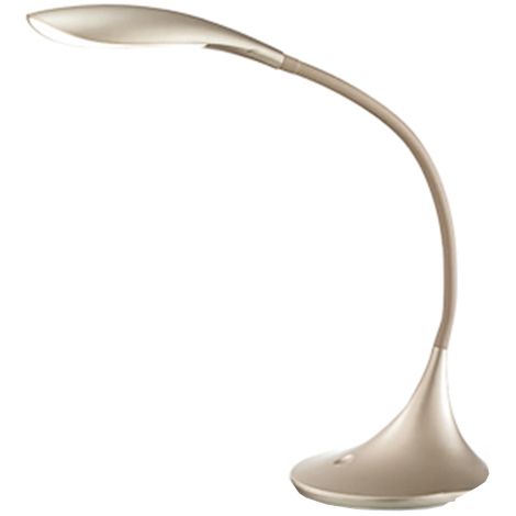 GLS005- LAMPADA DA TAVOLO ORO SATINATO FLESSIBILE IN SILICONE DIMMERABILE 3000K 480LM 4,5W (1/2)