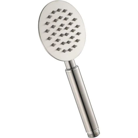 Schläfer 1307510 Doccetta per Doccia rotonda, Soffione Doccia Ultrasottile, Alta Pressione Universale, Telefono Doccia Venice2 in Acciaio Inox Cromo, Argento (1/5)