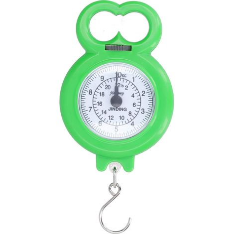 Balanza para anzuelos con puntero, minibalanza digital de resorte de 10 kg para pesca y compras.