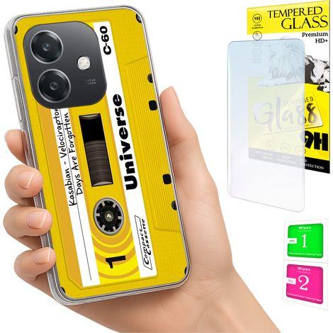 Custodia per Oppo A40 / A40m / A60 5G, cover fotografica, cover posteriore in vetro 9H. (1/5)