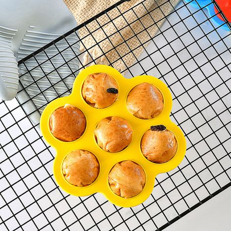 Plateau de congélation à 7 compartiments pour aliments pour bébés, en silicone de qualité alimentaire, sûr, pratique et facile à nettoyer. Récipient de conservation des aliments pour nourrissons. (1/5)