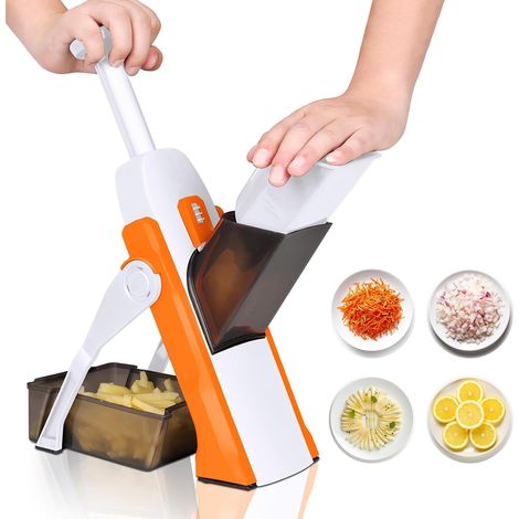 APEX Mandoline réglable pour la cuisine, hachoir à légumes, trancheuse à pommes de terre pour concombres, pommes de terre (1/5)
