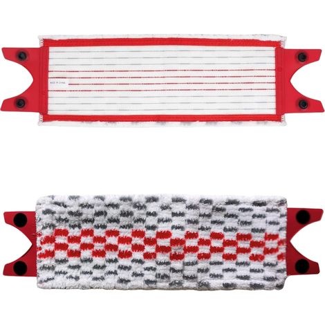 Lot de 2 Recharge pour Vileda Serpillere, Recharge Balai pour Vileda Serpillere, Replacement Microfibre Pad pour Vileda Ultramax 2 en 1 pour Tous Types de Sols (1/5)