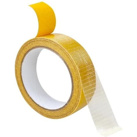 Extra starkes, transparentes Teppichklebeband 30 mm x 20 m, waschbar, rückstandsfrei entfernbar, doppelseitig (1/4)