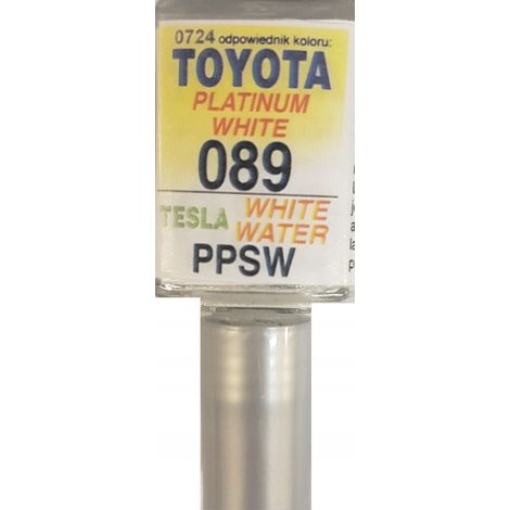 Peinture de retouche pour rayures Toyota 089 blanc platine Tesla PPSW blanc ARA 10 ml (1/5)
