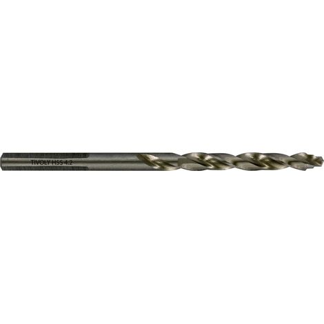 Tivoly • 5 Forets métaux TSP Ø: 4.2 / L: 75 / HSS taillé meulé -DIN338 -h8 -Affûtage Smart Point (Boite brochable)