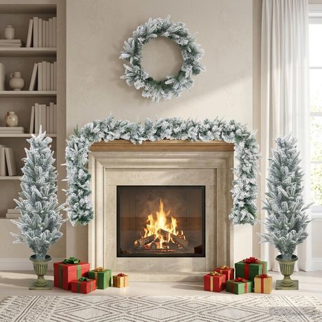 vidaXL Mini Árbol de Navidad 120 cm PVC y PE Blanco (1/5)