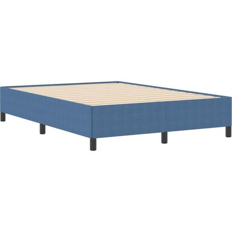 Struttura del letto Blu 140 x 190 cm Tessuto in velluto a coste vidaXL (1/5)