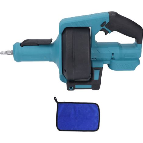 Marhynchus 7m, Tarif de Drain de Câble Flexible, LED, Conception Ergonomique avec Tarif de Drain électrique sans Fil d'alimentation Automatique, pour Les Tarières de Drainage (Blue)