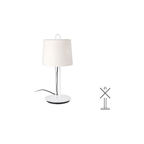 Faro MONTREAL - Lampe de table ronde conique blanche, E27 (1/3)