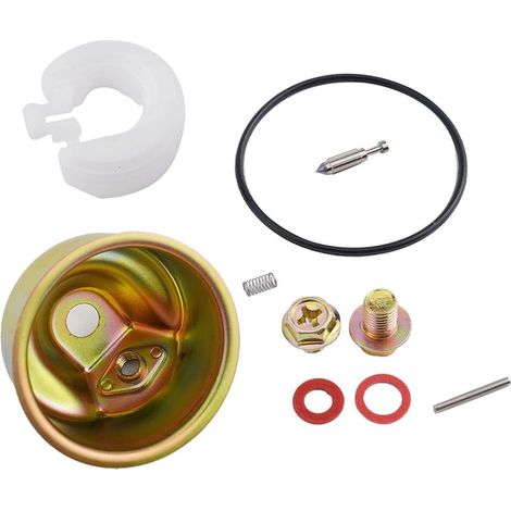 Kit de carburateur à chambre flottante avec clapet d’alimentation en forme d’aiguille, joints toriques et axe, compatible avec groupes électrogènes et tondeuses à gazon