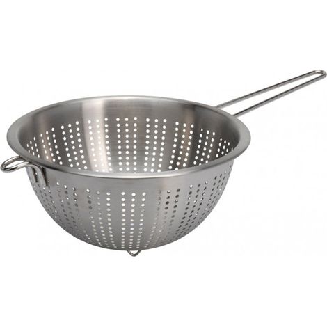 Passoire en acier inoxydable 24 cm – Forme de bol – Poignées confortables – Stable avec pieds – Pour égoutter pâtes et légumes – Koopman