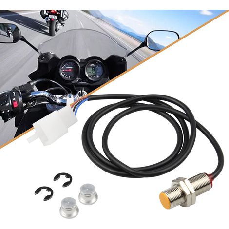 sensor cable + 2 magnetic sensors for motorcycle and quad digital odometer, speedometer and tachometer