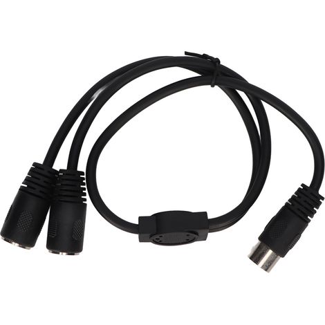 Câble adaptateur DIN 4 broches vers 2 DIN 4 broches, câble répartiteur en Y professionnel mâle-femelle 4 broches Mini DIN, 48 cm (1,6 pi) (1/4)