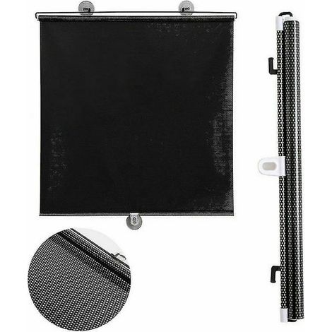 Stores enrouleurs à ventouses - Lot de 2, rideaux occultants pare-soleil pour voiture et fenêtre de maison (1/5)