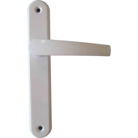 Poignée de porte bec de cane Chloé Blanc - Entraxe 195mm