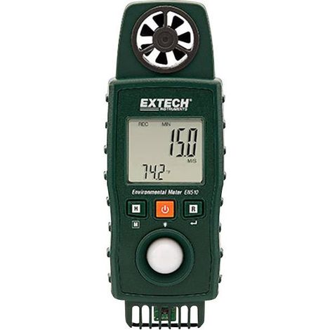 Extech EN510 Anémomètre Noir Mesure Vent Température (1/3)