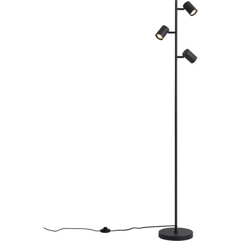 Modern Floor Lamp Black 3-Light - Jeana
