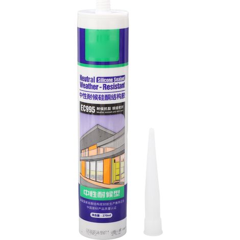 Mastic silicone transparent étanche adhésif calfeutrage cartouche joint étanchéité fuite auto camping-car (1/5)